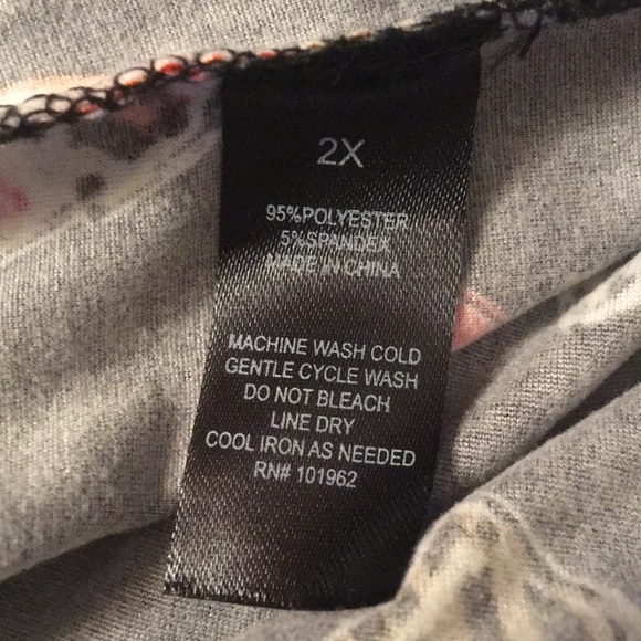 CHANCES R 💄 SOFT BLACK LIPSTICK LEGGINGS Size 2X - Picture 3 of 5